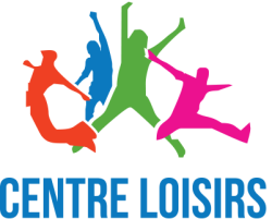 logo centre de loisirs, jeunes qui sautent