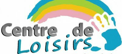 logo centre de loisirs avec arc en ciel