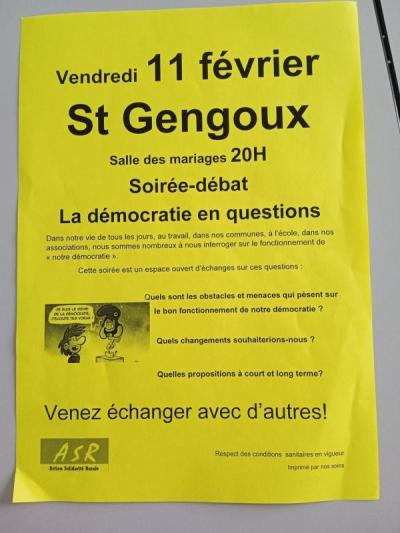 Affiche soirée débat